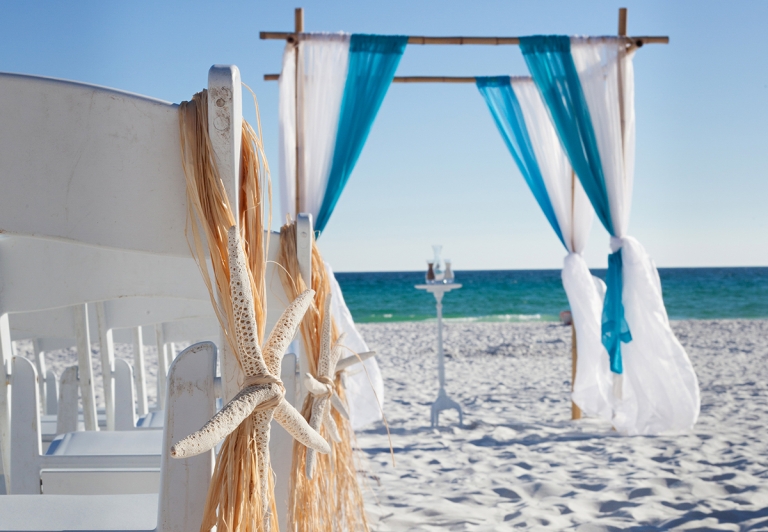 Destin beach wedding